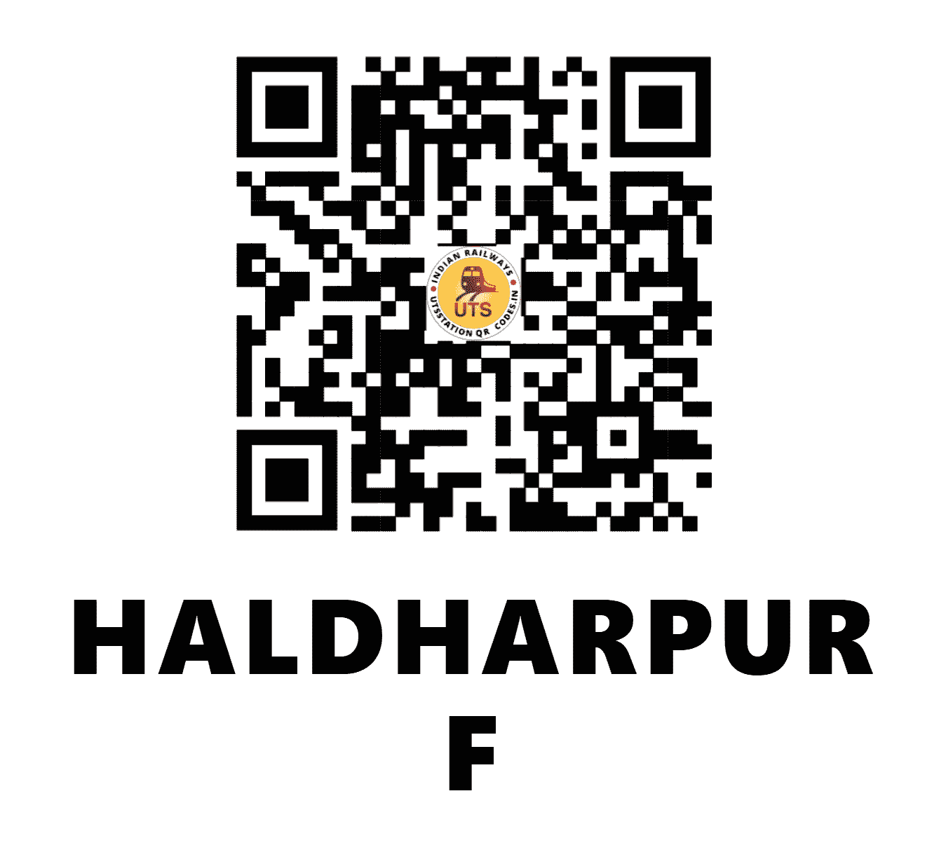 UTS QR Code for HALDHARPUR F - HLP - NE (UTTAR PRADESH)